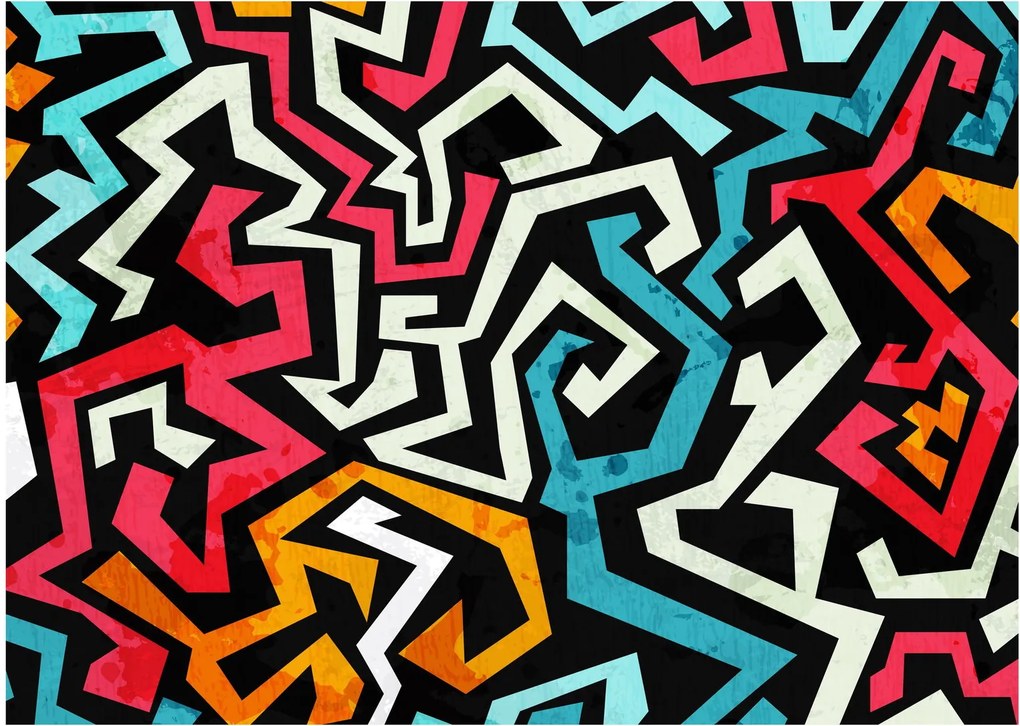 Obraz abstrakcji graficznej (70x50 cm)