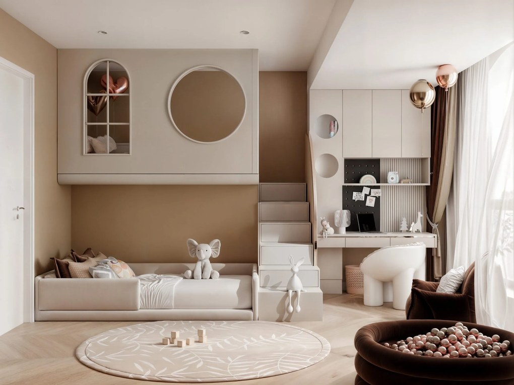 Łóżko dziecięce przypodłogowe ARIEL - 100x180