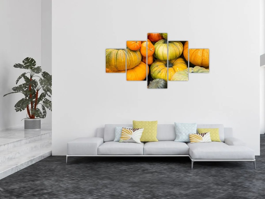 Obraz - Jesienna dynia (125x70 cm)