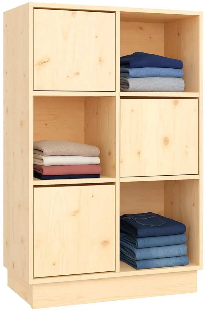 Drewniany regał na ubrania H0-E38