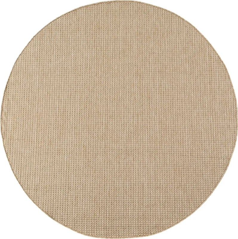 Dywan uniwersalny Mira beżowy koło 200 cm x 200 cm