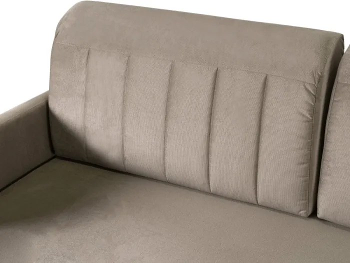 Sofa Rozkładana z Funkcją Spania LUMO Dwuosobowa Beżowa Nowoczesna do Salonu