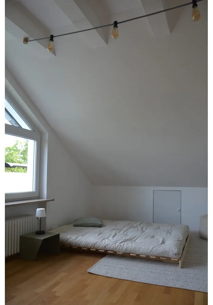 Szarobeżowa lniana rozkładana sofa 160 cm Roots Carob – Karup Design