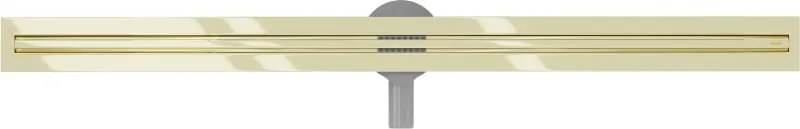 Mexen Flat 360° Slim odpływ liniowy obrotowy 140 cm, złoty - 1541140