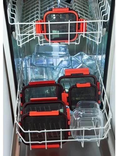 Simax 7626/L szklany pojemnik z pokrywką typu klik-klak, 0,85 l