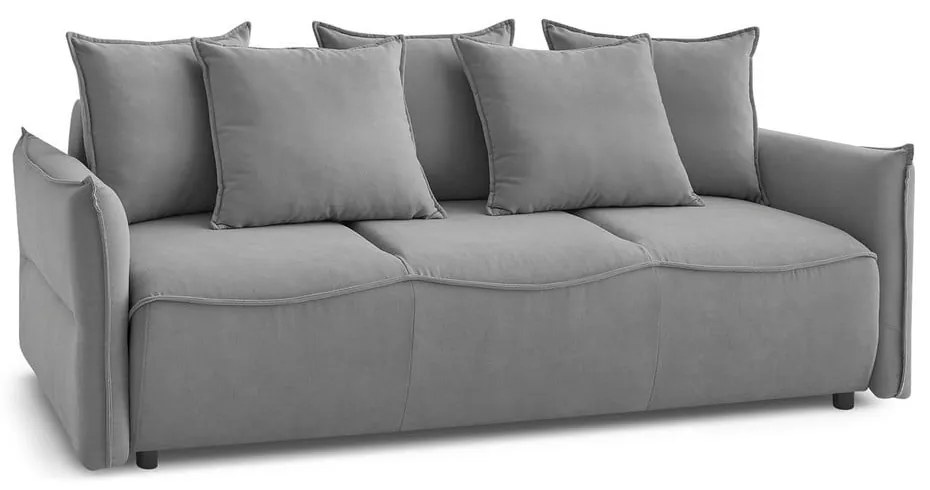 Jasnoszara rozkładana sofa 226 cm Leon – Bobochic Paris