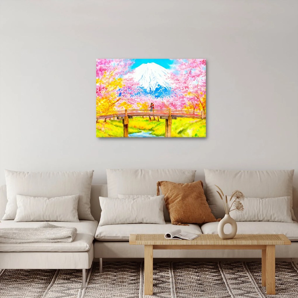 Obraz - Malowana para, akwarela (70x50 cm)