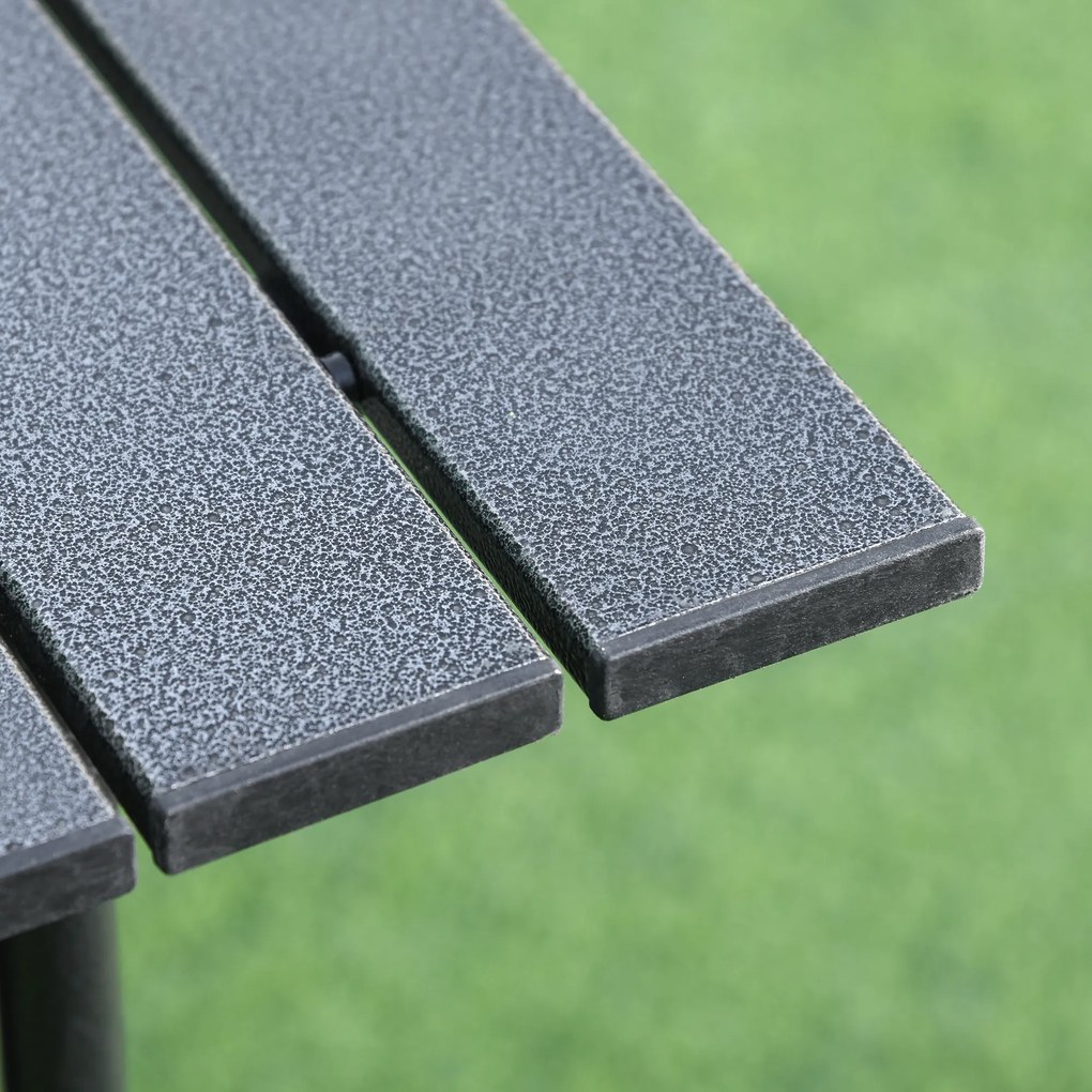 Outsunny aluminiowy składany stół kempingowy, 70 cm x 70 cm x 69 cm