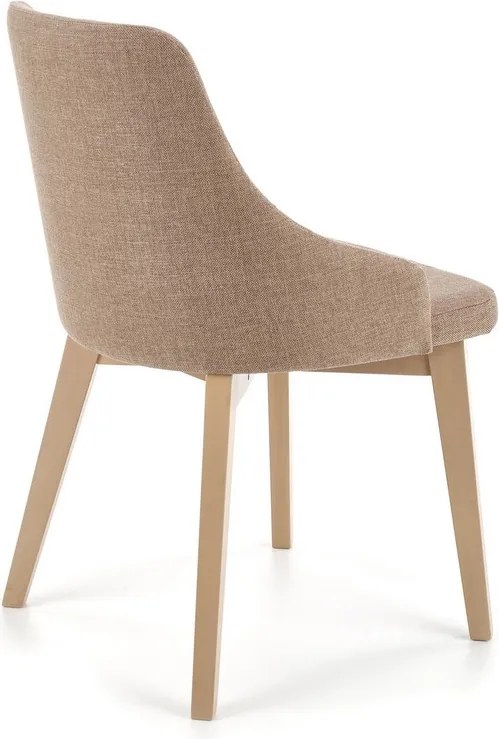 Wygodne krzesło na drewnianych nogach w kolorze dąb sonoma Toledo Halmar