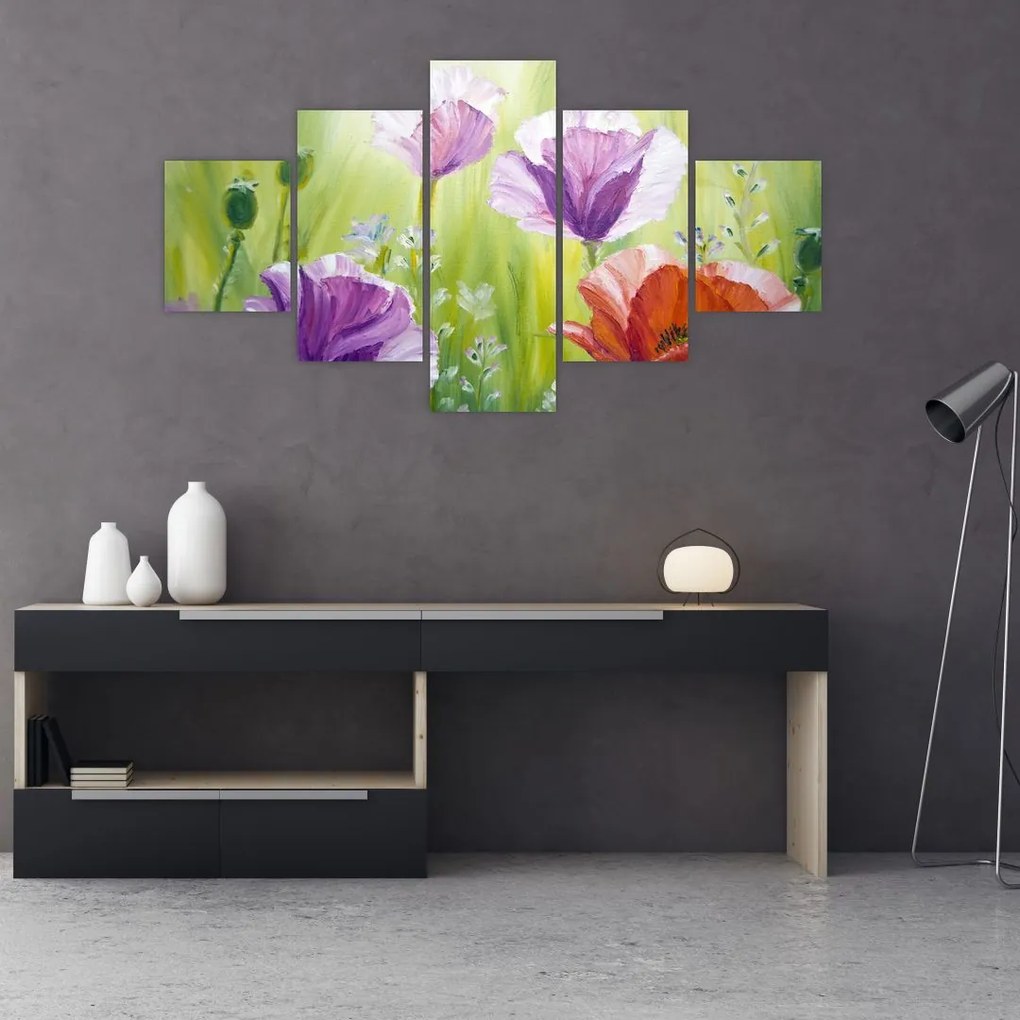 Obraz - Maki (125x70 cm)