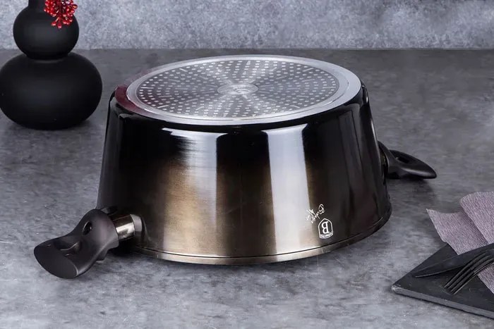 Granitowy garnek na indukcję z pokrywkami B7-B14