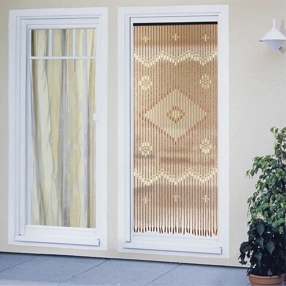 Bambusowa zasłona na drzwi w naturalnym kolorze 90x200 cm Rhombus – Maximex