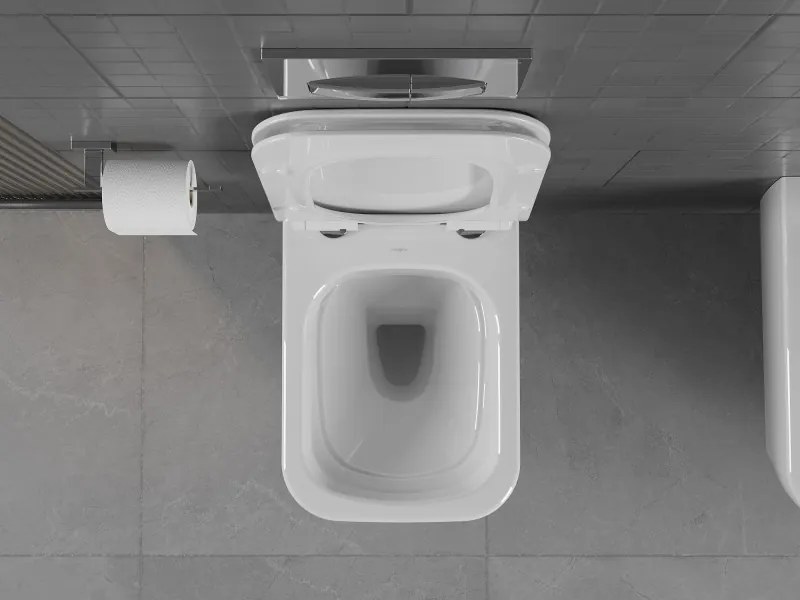 Mexen Stella miska wc Rimless z deską wolnoopadającą slim, duroplast, biała połysk - 30680800