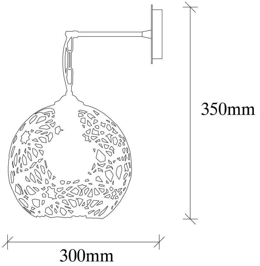 Czarny kinkiet ø 25 cm Fellini – Opviq lights