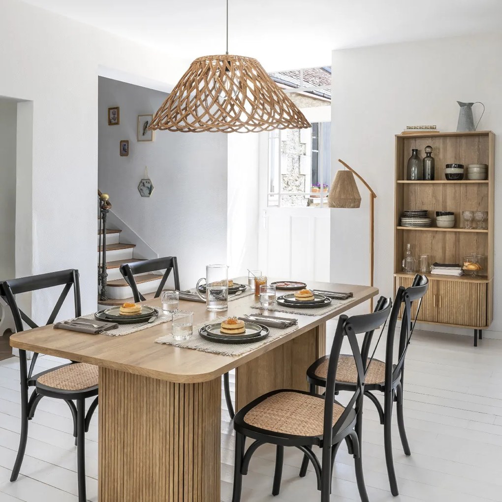 Regał na książki COLVA, efekt drewna dębowego, 80 x 39,8 x 179,6 cm