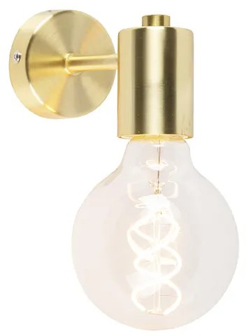 Inteligentna lampa ścienna w stylu art deco złota z żarówką G95 WiFi - Facil Nowoczesny Oswietlenie wewnetrzne