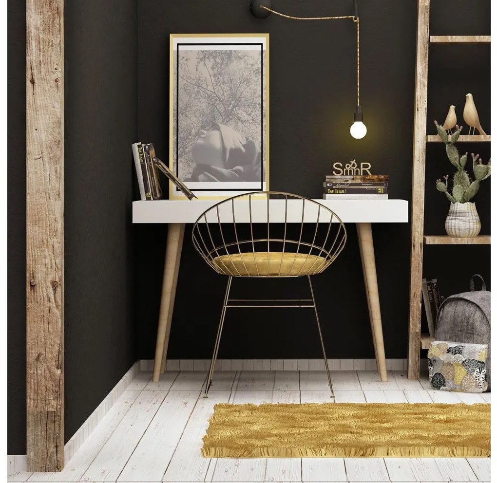 Stół do pracyVERONIKA 74x100 cm biały/beż