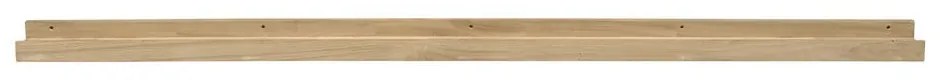 Półka na zdjęcia z litego drewna dębowego 170 cm Photoframe – vtwonen