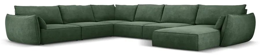 Ciemnozielony narożnik (lewostronny) Vanda – Mazzini Sofas