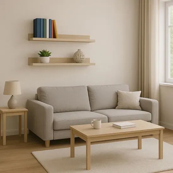 Biała Nowoczesna Półka Ścienna 40 Cm H4-R01