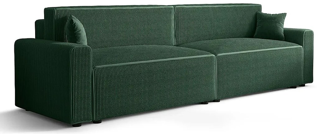 Ciemnozielona sofa z funkcją spania N5-A59