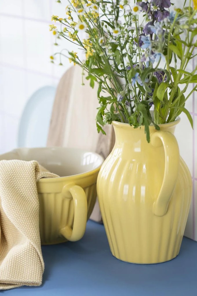 Żółta ceramiczna misa na ciasto MYNTE LEMONADE