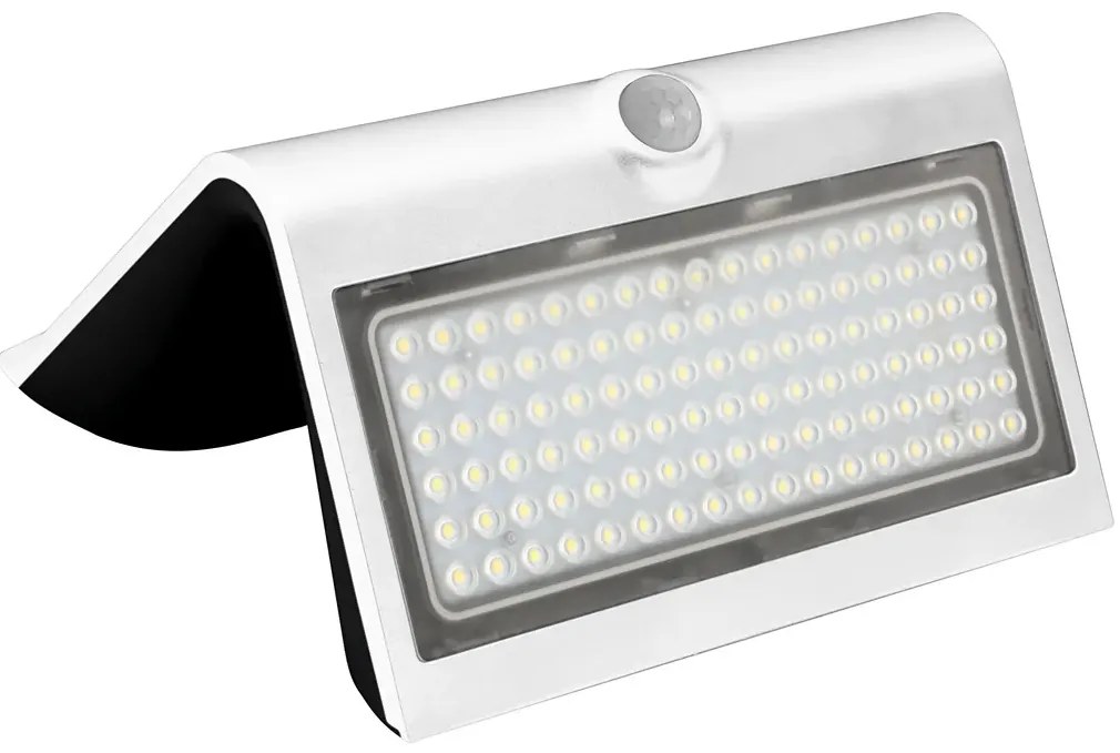Nowoczesny biały kinkiet solarny zewnętrzny - N25-Azok 6.8W