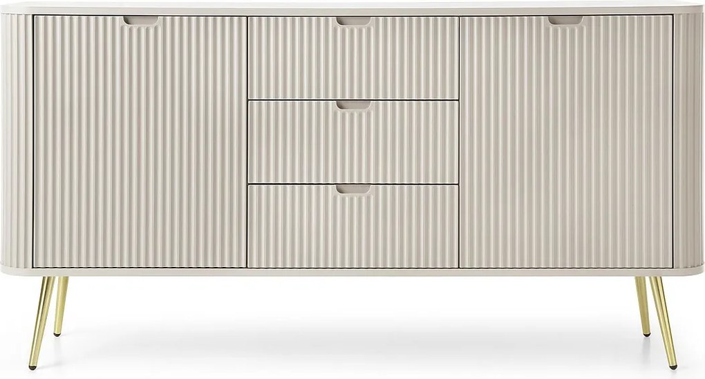 Komoda kaszmirowa, nogi: złote, 168 x 87 x 39 cm