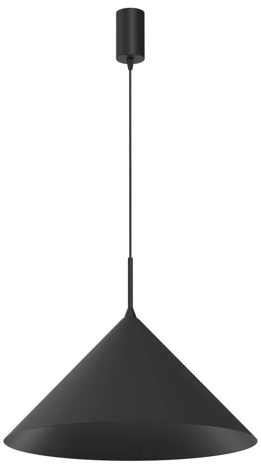 Żyrandol na przewodzie CAPITAL 1xGX53/15W/230V, średnica 46 cm, czarny