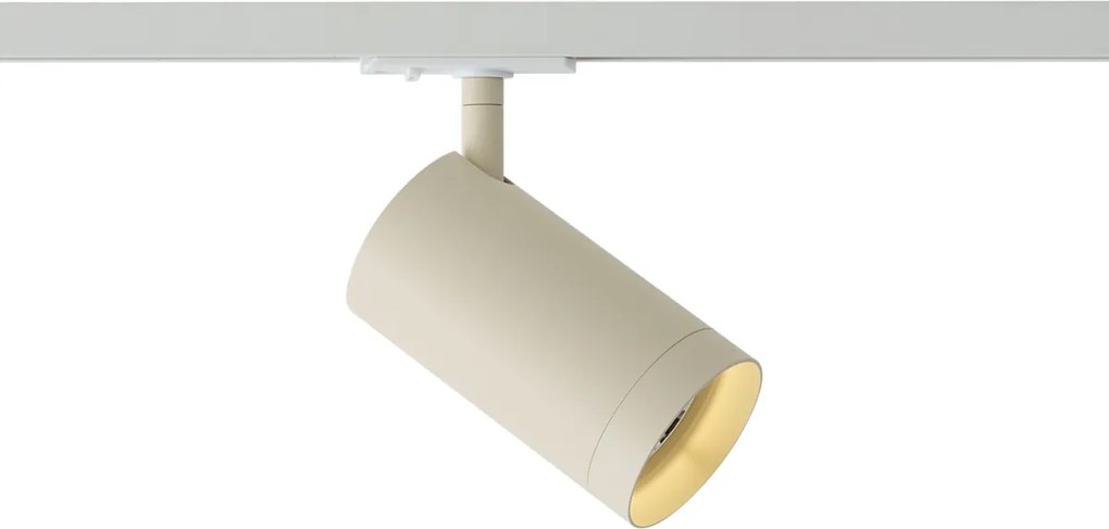 Nowoczesny reflektor w kolorze beżowym do systemu szynowego 1-fazowego GU10 70mm - Iconic Jeana Luxe