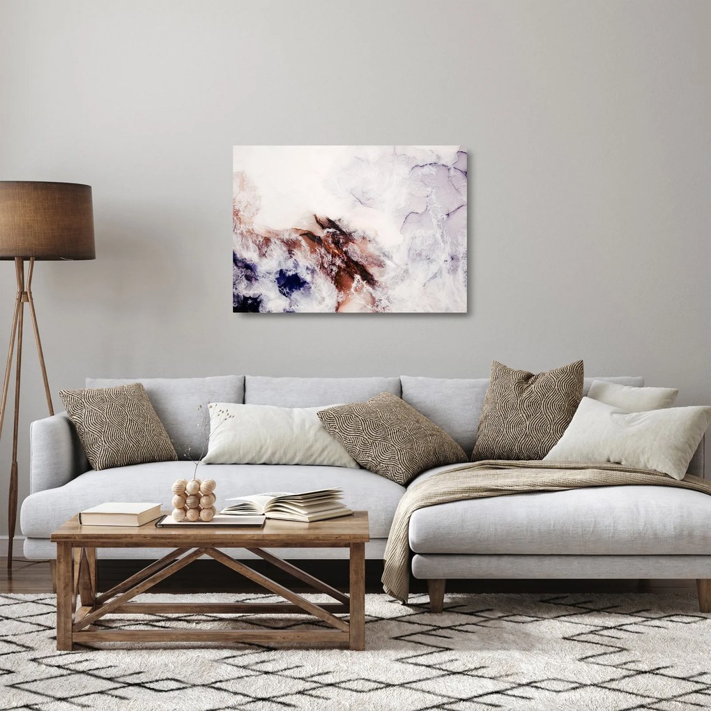 Obraz na szkle - Fioletowy marmur N⁰1 (70x50 cm)