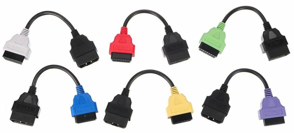 Zestaw redukcji OBD-II Sixtol FiatECUScan dosamochodów osobowych MECHANIC CABLE SET 3, 6 szt.