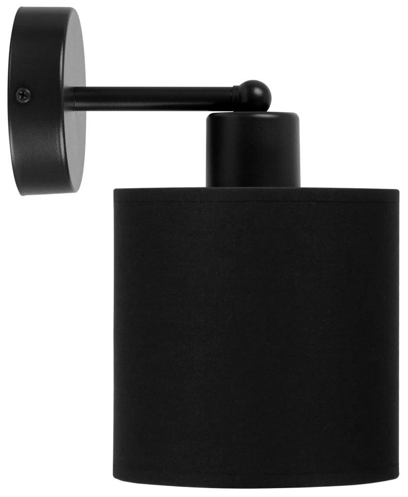 Czarny kinkiet LED  z czarnym abażurem WD-C-1010SC-SC jednopunktowy in