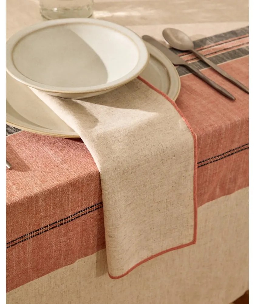 Obrus z mieszanki lnu 170x250 cm Veliat – Kave Home