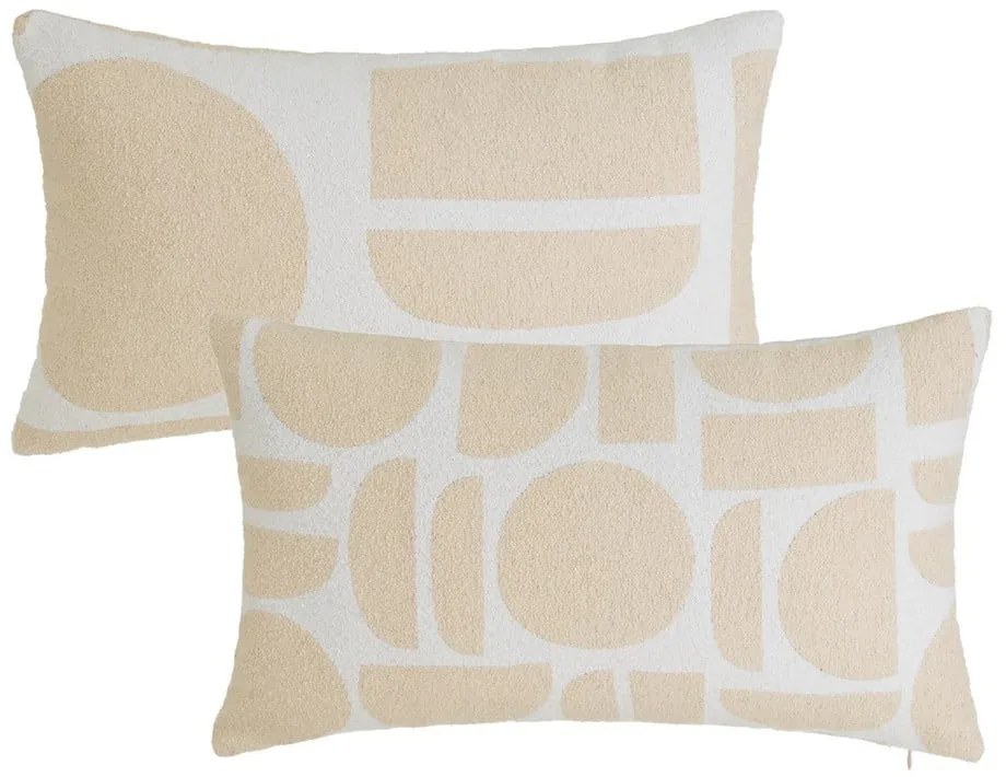 Poduszki dekoracyjne zestaw 2 szt. z materiału bouclé 30x50 cm Mid Century – Casa Selección