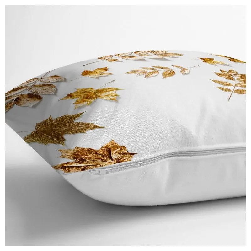 Poszewka na poduszkę Minimalist Cushion Covers Golden Leaves, 42x42 cm