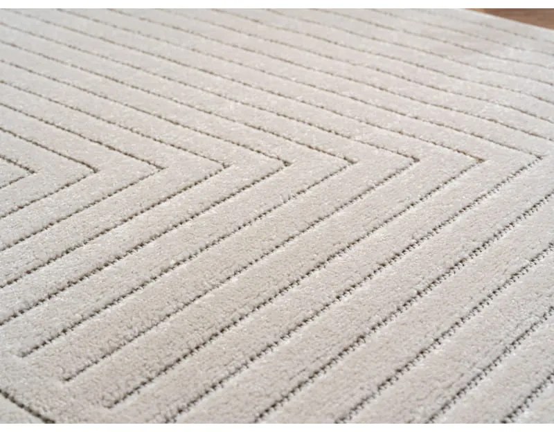 Dywan uniwersalny Nova 3D Geometria kremowy 120 cm x  170 cm