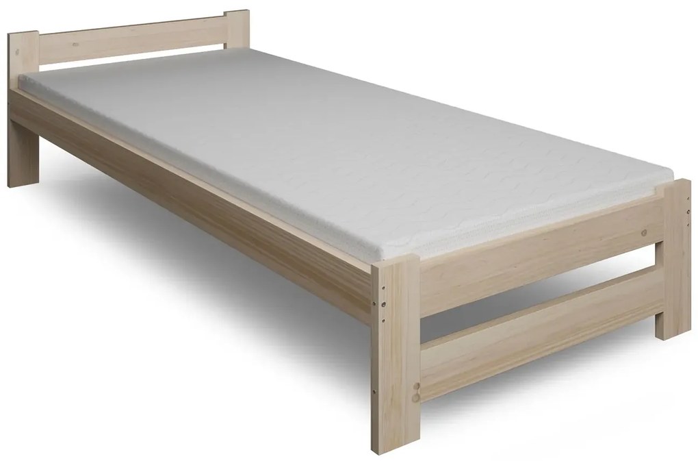Jednoosobowe łóżko z materacem 80x200 - Logis