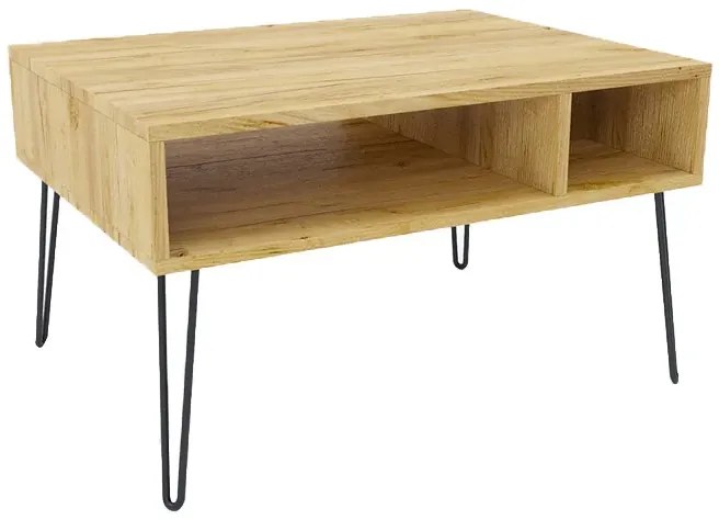 Minimalistyczny stolik kawowy dąb craft - Zorina 8X