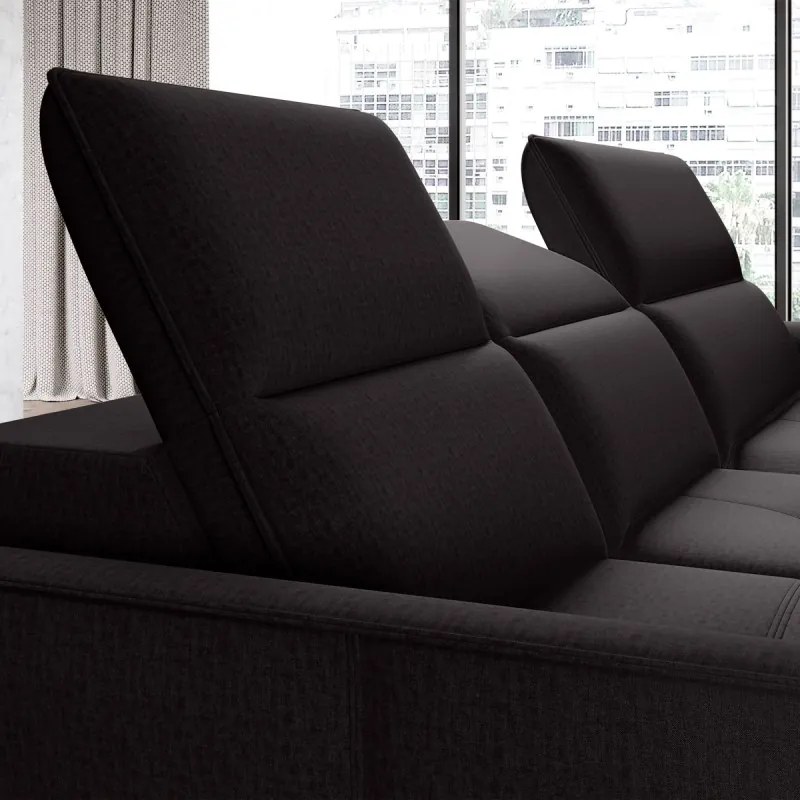 Narożnik MURILLO S Mini z elektryczną regulacją siedziska Lewostronny w tkaninie VOGUE 17 WERSAL