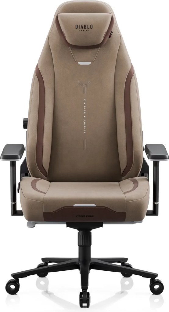 Fotel gamingowy materiałowy Diablo X-Eye Prime Normal Size, Elephant Grey