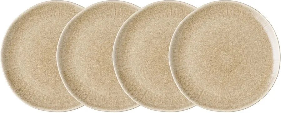 Beżowe kamionkowe talerze zestaw 4 szt. ø 27 cm Viola – House Nordic