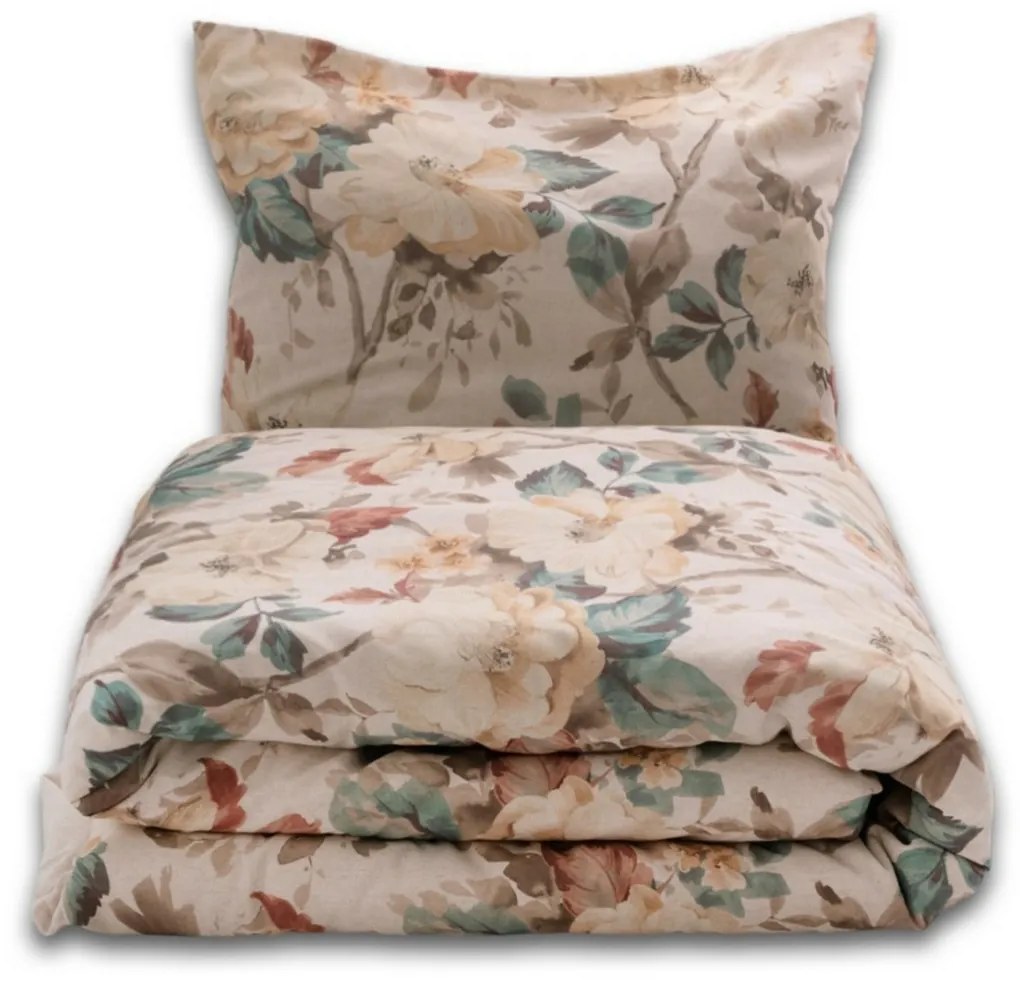 Pościel z mieszanki bawełny i lnu Rose, 160 x 200 cm, 2 szt. 70 x 80 cm