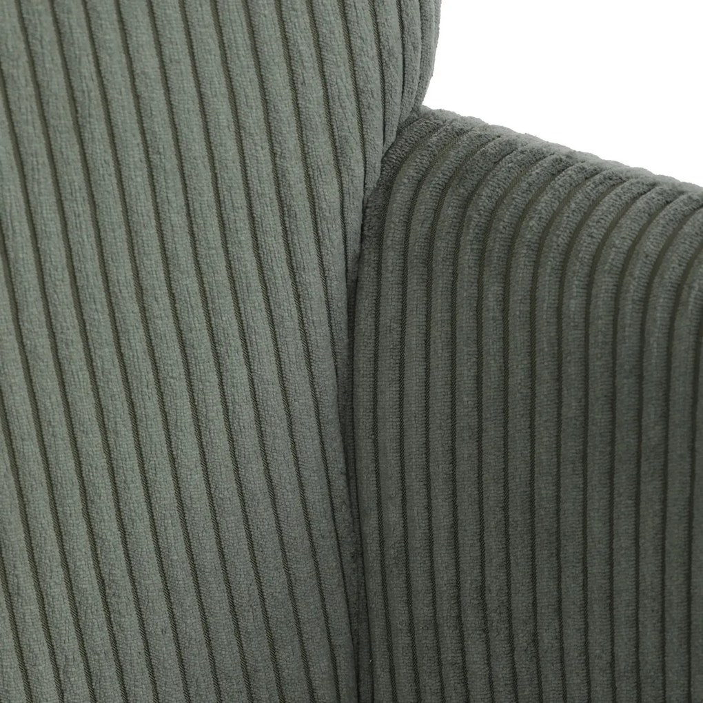 Fotel relaksacyjny z podnóżkiem L7285 GRN6,zielony