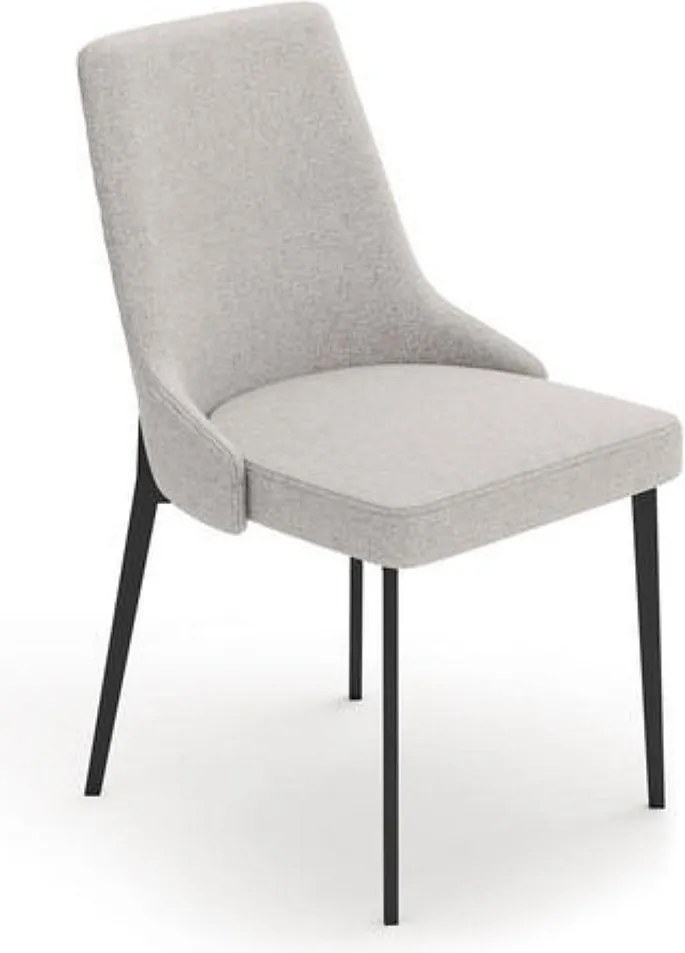Komplet 2 nowoczesnych krzeseł "Venus" w tkaninie łatwej do czyszczenia funkcjonalne do salonu cm 58,5x48,5 89h