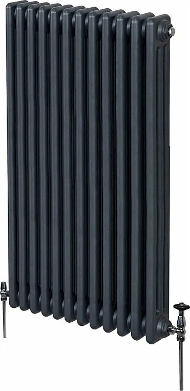 Tradycyjny grzejnik 3-kolumnowy - 1500 x 562 mm - antracytowy szary