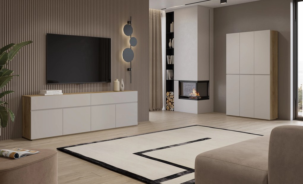 Komoda ELAN 105 cm do Salonu Sypialni Odcienie beżu