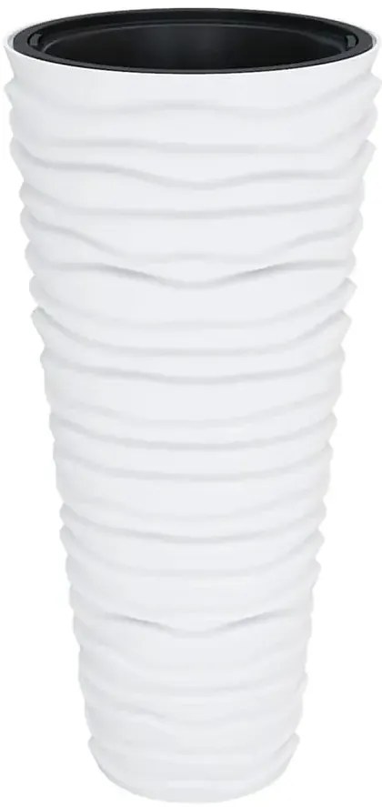 Biała nowoczesna donica do ogrodu L4-H69