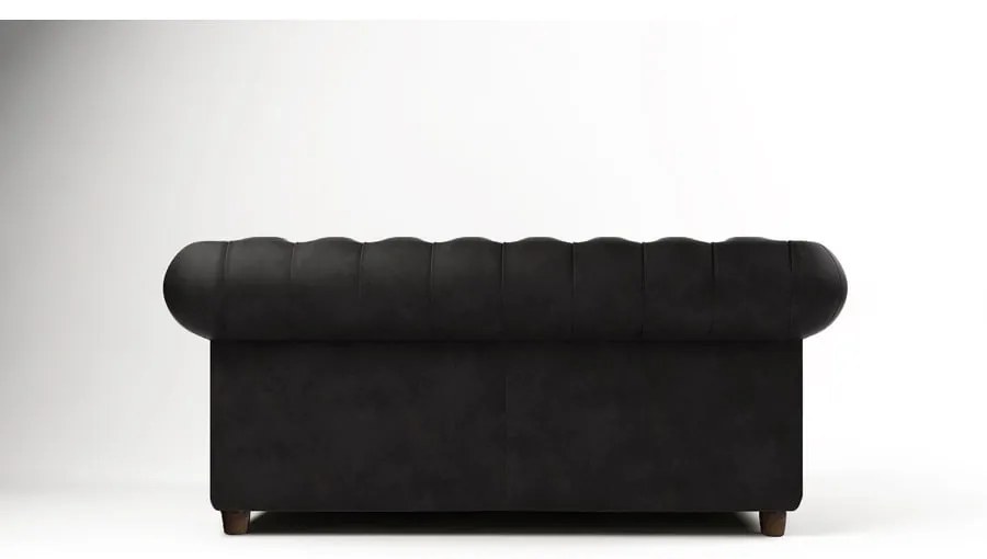 Czarna aksamitna sofa 178 cm Cambridge – Ropez