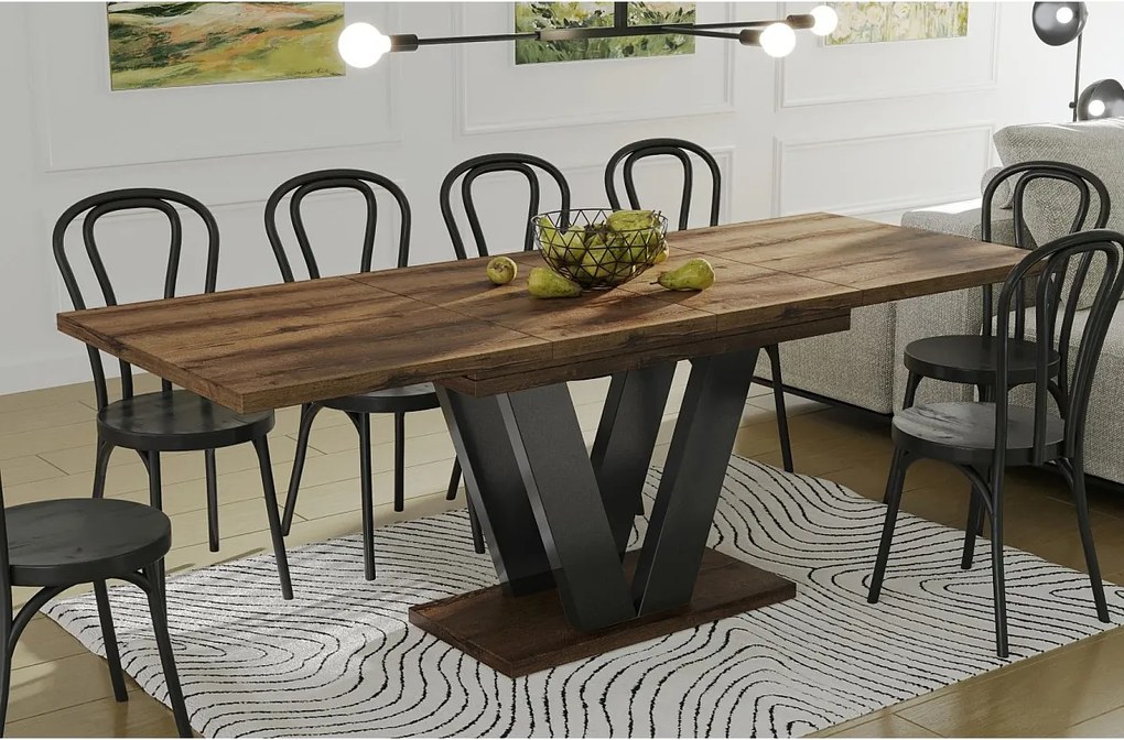 Stół rozkładany LARA 130(210)x80 dąb monastery